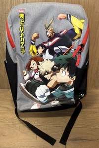Bioworld My Hero Academia School Laptop Backpack 18 Inch Gray Graphic Manga - Picture 1 of 22