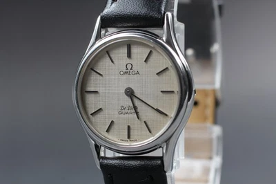 Vintage 1980s Omega De Ville Cal.1365 Silver Linen Dial Womens Watch [Near Mint] - Image 1 of 4