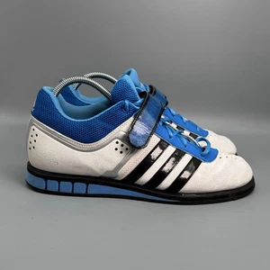 Adidas Powerlift 2.0 Herren 8,5 weiß schwarz sportlich Laufen Turnschuhe niedrig - Bild 1 von 9