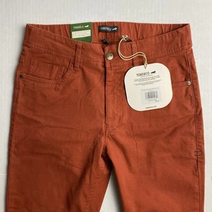 Toad & Co Earthworks 5 Pocket Skinny Pants Women's 6 Orange New NWT $85 Organic - Picture 1 of 12