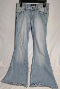 Angels Vintage Y2K Flare Leg Jeans Damen Größe 5 Blau Schlaghose - Bild 1 von 6