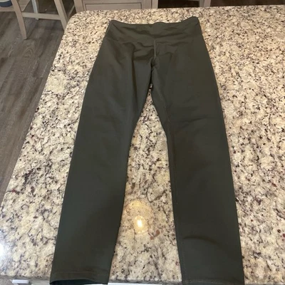 Women’s Marika Dark Green Leggings Activewear Size Medium Stretchy - Image 1 of 4