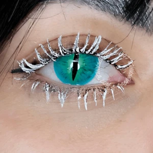 Cosplay Lenses - Sephiroth Green Calibrated 14.50mm - Picture 1 of 1