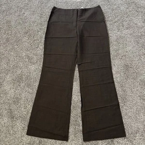 THE LIMITED Brown Wool Mohair Wide Flare Leg Dress Pants Women’s Size 10 NWT - Picture 1 of 9