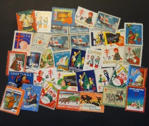 US A35+ Weihnachtssiegel Sortiment #1 - Dups. Gebraucht & unbenutzt (847) - Bild 1 von 2