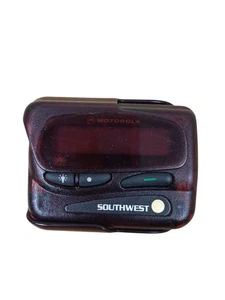 motorola flex pager System Purple With See thru Case Working - Picture 1 of 2