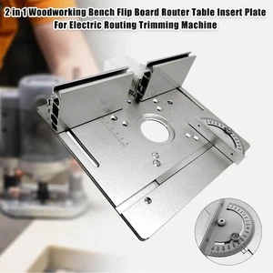 Woodworking Bench Flip Board Router Table Plate For Electric Trimming Machine - Picture 1 of 11