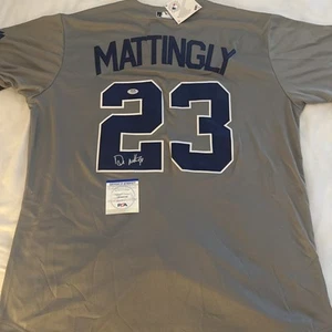 Don Mattingly Signed New York Yankees Jersey PSA DNA  Autographed COA majestic - Picture 1 of 6