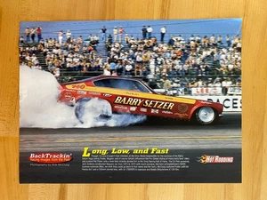 2002 Print Ad Article Barry Setzer Chevrolet Vega NHRA - Picture 1 of 1