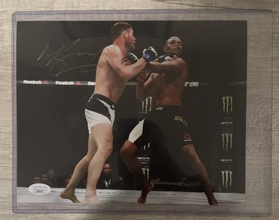Michael "The Count" Bisping autographed signed UFC 8x10 photo JSA COA - Image 1 of 2