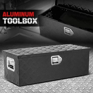 Caja de herramientas de aluminio camioneta pickup plataforma RV remolque almacenamiento 30" con cerradura y llave negro - Imagen 1 de 7