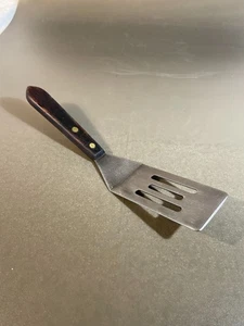 Vintage Kane Kut Slotted Spatula 8 x 1.5” Wood Handle Japan (508) - Picture 1 of 2
