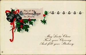 Postcard: May all the be Yours Christmas Toys  May Santa Clause - Picture 1 of 2