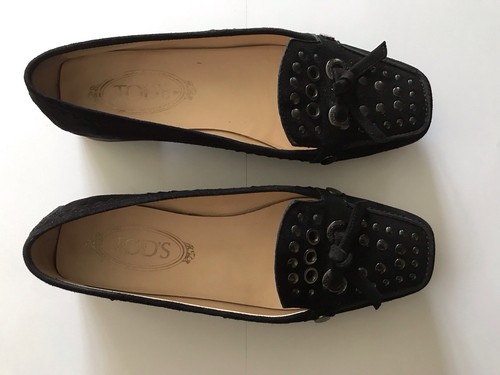 TOD’S Mocassini donna Tod's mocassino borchie nero scamosciato taglia 36