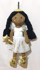 Soft Toy Fairy Star Doll Plush  Multicultural Black Ethnic 19cm Comfort Cuddle - Picture 1 of 7