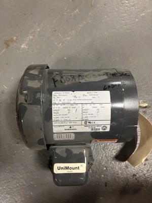 艾默生 6203-2ZJC3 U1S2AFC K12-F016-M 电机 1HP 1750RPM 208-230/460V 全新 无盒 — 第 1/3 张图片