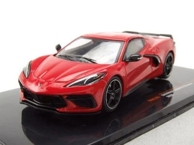 Chevrolet Corvette C8 2020 Rosso Modellino Auto 1:43 ixo models - Immagine 1 di 4