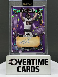 2023 Wild Card 5 Card Draw Luke Musgrave Rookie Auto RC 4/4 - Picture 1 of 2