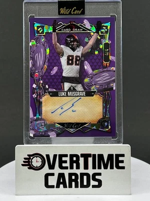 2023 Wild Card 5 Card Draw Luke Musgrave Rookie Auto RC 4/4 - Image 1 of 2