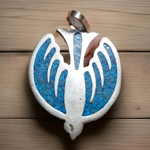 Vintage Peyote Vogel Alpaka Mexiko Anhänger ohne Kette - Bild 1 von 3