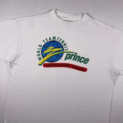 Camiseta De Colección Años 90 Prince World Team Tenis Para Hombres XL Tenis Liga Recreativa Promo Foto 1 de 4