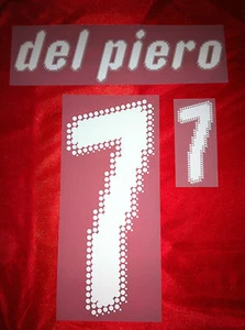 KIT DEL PIERO 7 BIANCO X MAGLIA CALCIO ITALIA PUMA NUOVO STILSCREEN - Foto 1 di 1