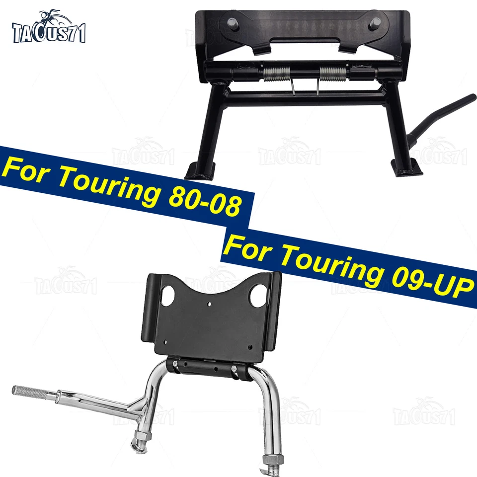 Soporte central vertical + soporte lateral para Harley Davidson Touring FLHR FLTR 80-UP Foto 1 de 1