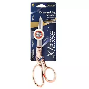 Klasse Rose Gold PREMIUM SCISSORS TAILORING SHEARS 8.5" Steel Knife Edge Sharp - Picture 1 of 2