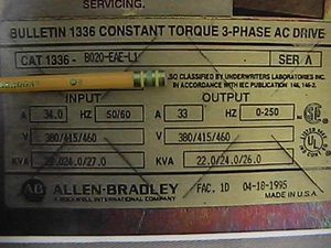 Allen Bradley 1336-B020-EAE-L1 20hp AC Drive various parts - Picture 1 of 9