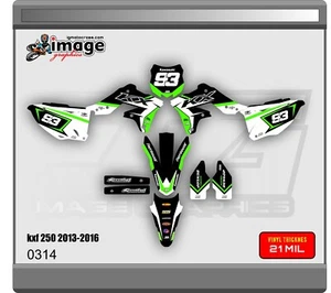 KAWASAKI KX250F 2013-2016 GRAPHICS FULL SET - Picture 1 of 1