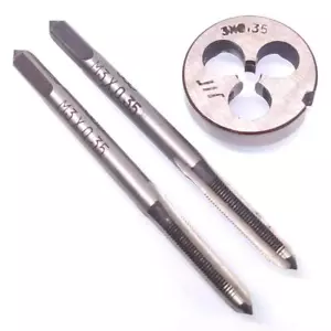 HSS M3 x 0,35 mm Kegel & Stecker Wasserhahn & M3 x 0,35 mm Stanzen metrisches Gewinde rechte Hand - Bild 1 von 6