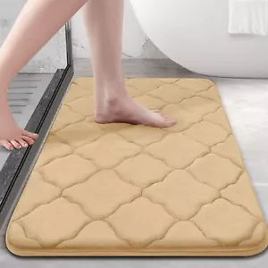Memory Foam Bathroom Rug Anti-slip Bathroom Mat Ultra Soft Floor Mat Non-Slip - Picture 1 of 24