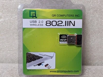 🔥New🔥 QR Computers INC. - USB 2.0 Wireless - 802.IIN (I2) - Image 1 of 4