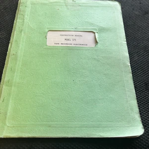 Vintage Inovonics Model 375 Tape Recording Electronics Instruction Manual - Picture 1 of 4