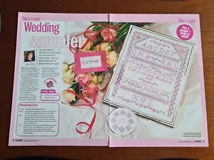 Wedding Sampler Rosebud Cross Stitch Pattern - Pattern Only - Picture 1 of 4