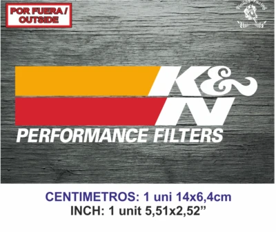 Sticker Vinilo Decal Vinyl Aufkleber Adesivi Autocollant K&N Filters Bike L