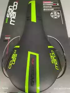 Selle San Marco Saddle Concor Carbon Fx Wide (Pce) Black Green - Picture 1 of 6