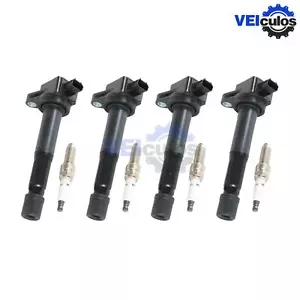 4pcs Ignition Coils+4pcs Iridium Spark Plug for 2009-2014 TSX L4 2.4L UF629 - Picture 1 of 7