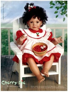 ANUNCIO IMPRESO, 1997 Muñeca Ann Timmerman Georgetown Collection Cherry Pie Art Edition - Imagen 1 de 1