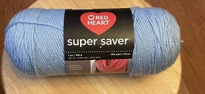 Red Heart Super Saver Yarn-Light Blue 073650846519 - Picture 1 of 4