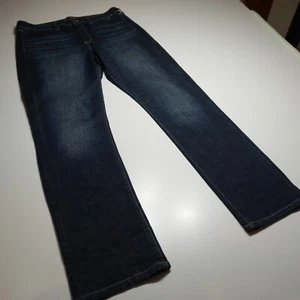Liverpool Jeans Womens 33/16 Tall The High-Rise Straight Dark Denim Welt Pocket - Picture 1 of 18