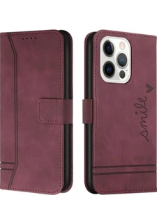 iPhone 15 Pro, Phone Case iPhone 15 Pro Cover Cute Smile Retro, Smile Red - Picture 1 of 7