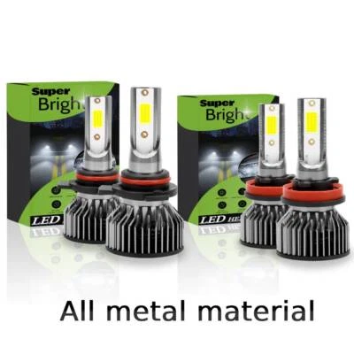 White LED Headlights 4*Bulbs Hi/Lo Lights   For Lincoln LS 2003 2004 2005 2006 - Изображение 1 из 4