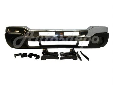 FOR 05 06 07 GMC SIERRA SLT F BUMPER UP & LOW CHR W/O HOLE - Image 1 of 4