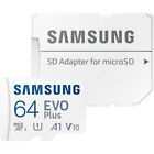 Samsung Evo Plus 64Gb Micro Sd Sdhc Class10 95Mb/S 64G Microsd Memory Card