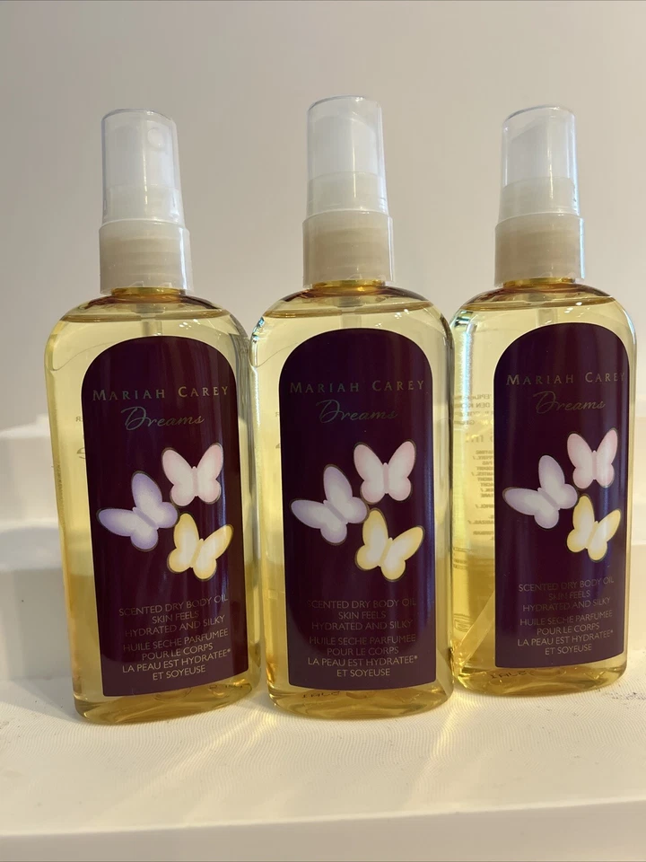3x Mariah Carey Dreams Aceite Corporal Seco Perfumado Hidratado y Sedoso 4.2oz ¡Al Por Mayor! Foto 1 de 4