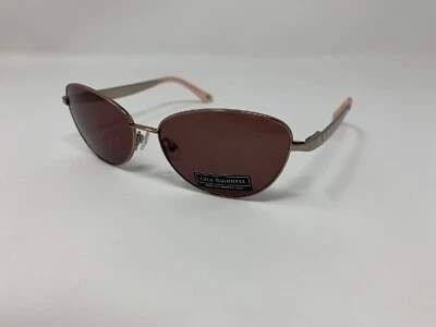 Gafas de sol de diseñador Lulu Guinness L115 para mujer 55-14-130 oro rosa mariposa C52 Foto 1 de 4