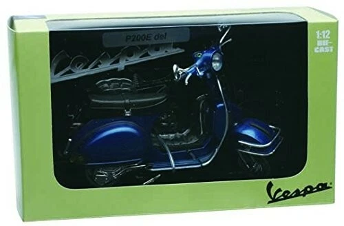 NEW RAY 1:12 MOTO DIE CAST VESPA P200E DEL 1978 BLU 42123 - Immagine 1 di 1