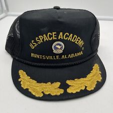 U.S. Space Academy Vintage SnapBack Cap Huntsville Alabama Mesh Back Rope Brim 