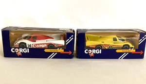 Lot 2 Corgi 100, 101: Porsche 956 Racers 1/43 Diecast Made Gr. Britain 1984 MIB! - Picture 1 of 11